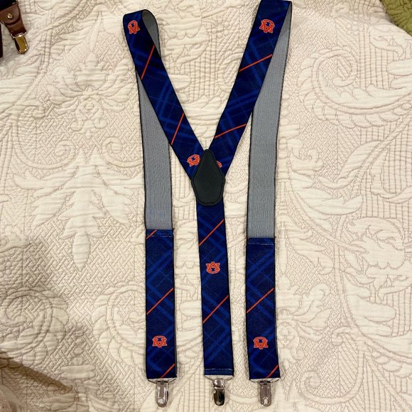 O3-BUNDLE ONLY-Auburn University War Eagle Clip -On Braces/Suspenders - Picture 3 of 5